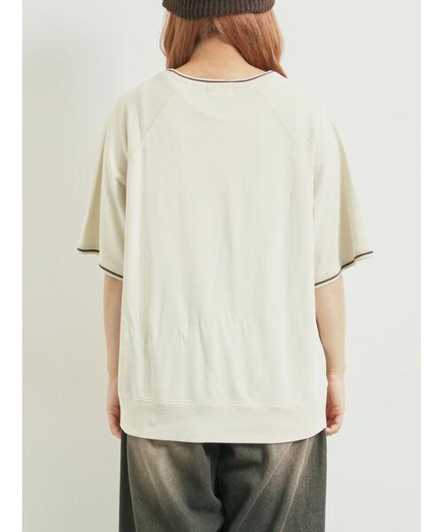 SM2(エスエムツー)の「ミニ裏毛ライン入りロゴプリントカットソー(Tシャツ/カットソー・レディース・グリーン/ブラウン/ネイビー/ベージュ・F)」の19枚目の写真