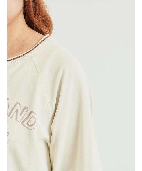 SM2(エスエムツー)の「ミニ裏毛ライン入りロゴプリントカットソー(Tシャツ/カットソー・レディース・グリーン/ブラウン/ネイビー/ベージュ・F)」の22枚目の写真