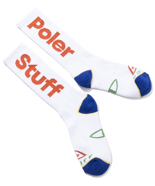 POLeR(ポーラー)の「POLER SKATE SOCKS(ソックス/靴下・メンズ・ブラック/ホワイト・FREE)」の3枚目の写真