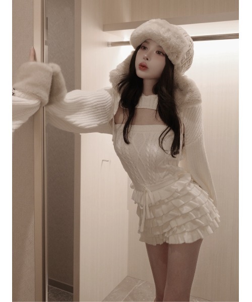 フリルニットコンビネゾン（ワンピース）｜Darich（ダーリッチ）の