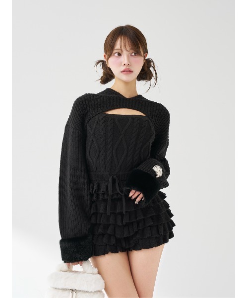 フリルニットコンビネゾン（ワンピース）｜Darich（ダーリッチ）の