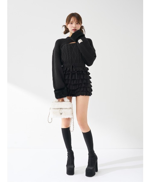 フリルニットコンビネゾン（ワンピース）｜Darich（ダーリッチ）の