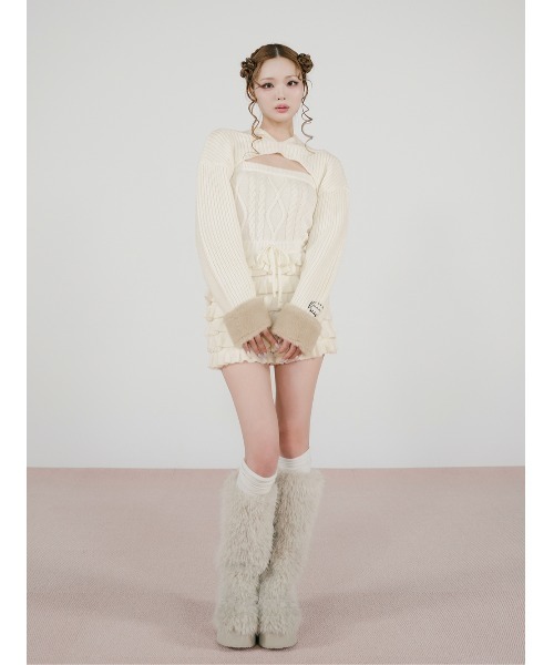 フリルニットコンビネゾン（ワンピース）｜Darich（ダーリッチ