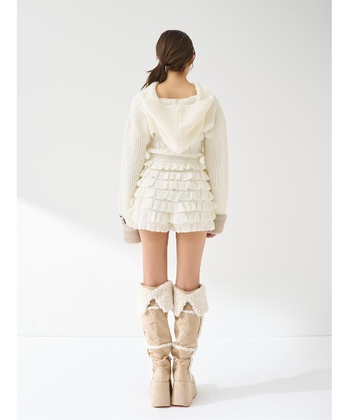 Darich（ダーリッチ）の「フリルニットコンビネゾン（ワンピース