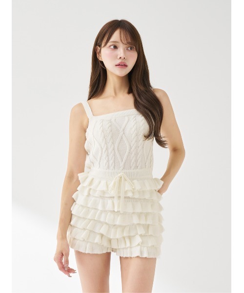 フリルニットコンビネゾン（ワンピース）｜Darich（ダーリッチ