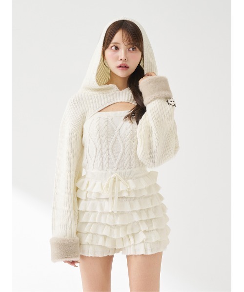 フリルニットコンビネゾン（ワンピース）｜Darich（ダーリッチ