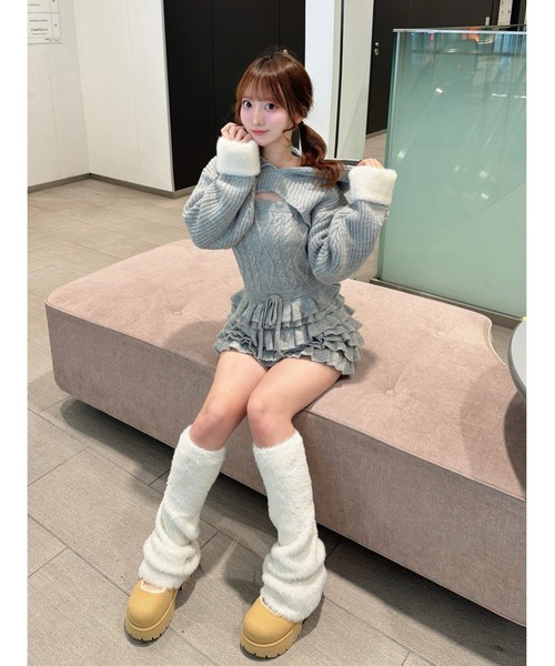 Darich ダーリッチ フリルニットコンビネゾン ダーリッチ Darich フリルニットコンビネゾン ブラック FREE - メルカリ