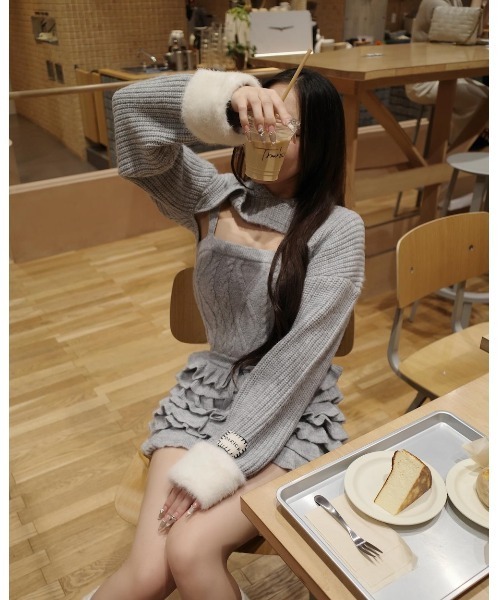 フリルニットコンビネゾン（ワンピース）｜Darich（ダーリッチ）の