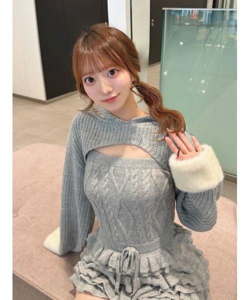 フリルニットコンビネゾン（ワンピース）｜Darich（ダーリッチ）の