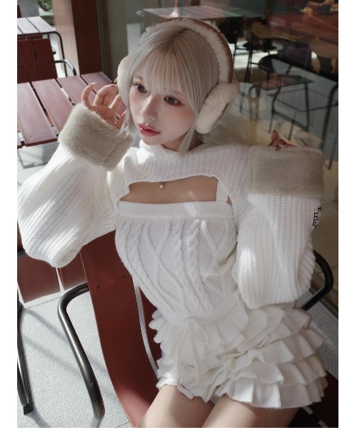 フリルニットコンビネゾン（ワンピース）｜Darich（ダーリッチ）の