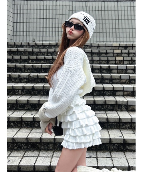 フリルニットコンビネゾン（ワンピース）｜Darich（ダーリッチ）の