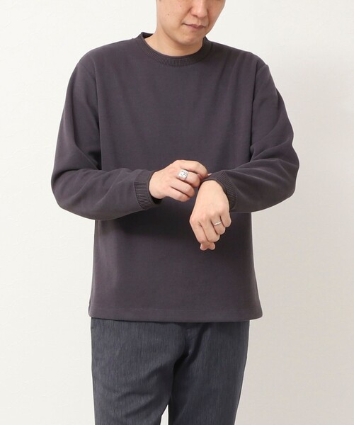 NOLLEY'S LIGHT(ノーリーズライト)の「サカリバ ロールクルーネック ロンT(Tシャツ/カットソー・メンズ・チャコールグレー/グレー/オレンジ・L/M)」の4枚目の写真