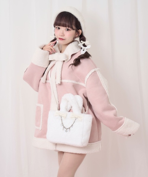 ダブルリボンエコファートートバッグ（トートバッグ）｜Honey Cinnamon