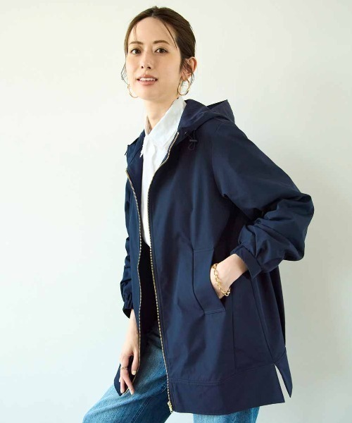 IEDIT すそフォルムとすっきりシルエットがサマ見えする 撥水加工