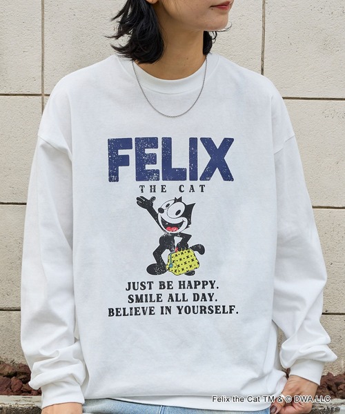 【FELIX】別注 ヴィンテージライク グラフィック ロゴ刺繍 アソートロンT