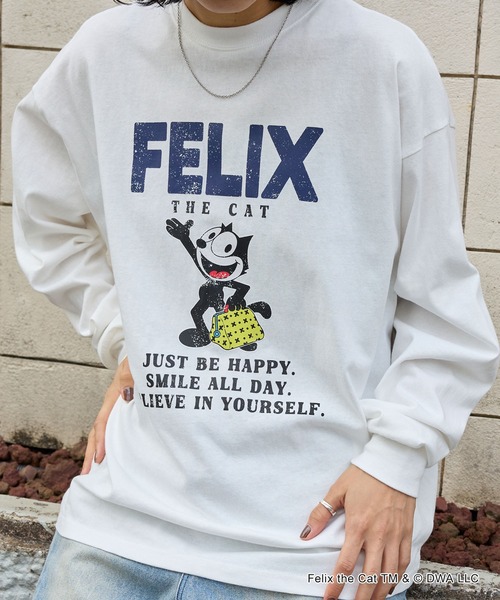THE FELiX(フェリクス)の「【FELIX】別注 ヴィンテージライク グラフィック ロゴ刺繍 アソートロンT(Tシャツ/カットソー・レディース・オフホワイト/ホワイト系/ワイン/ブラック系/スミクロ・L/M)」の20枚目の写真