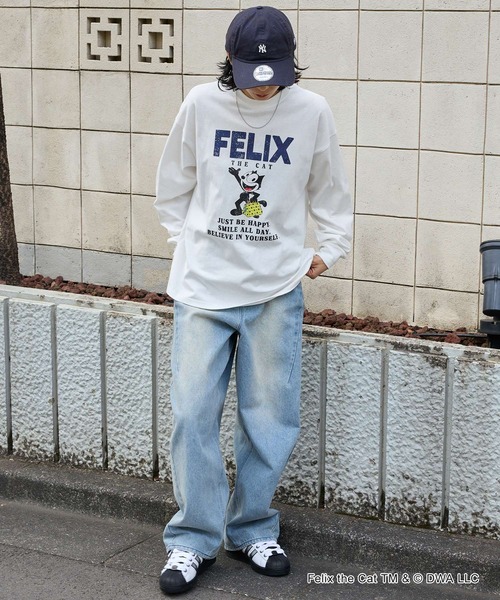 セール】【FELIX】別注 ヴィンテージライク グラフィック ロゴ刺繍