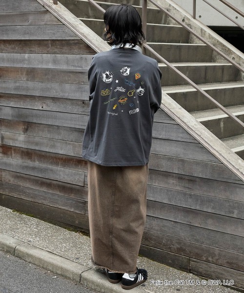 THE FELiX(フェリクス)の「【FELIX】別注 ヴィンテージライク グラフィック ロゴ刺繍 アソートロンT(Tシャツ/カットソー・レディース・オフホワイト/ホワイト系/ワイン/ブラック系/スミクロ・L/M)」の18枚目の写真