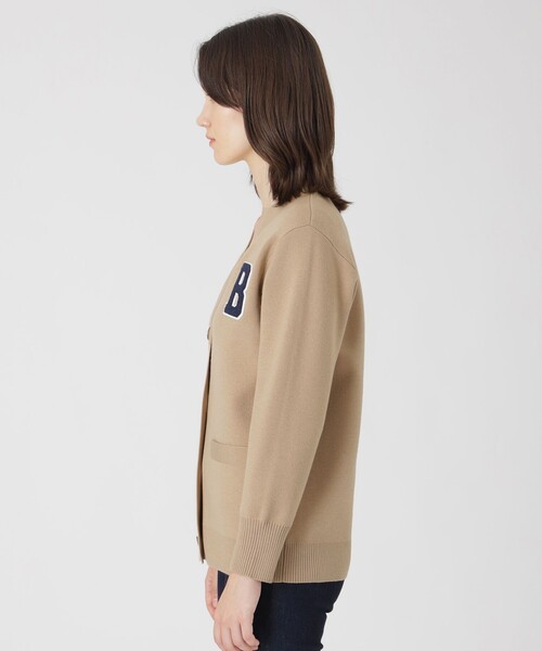 BLUE LABEL CRESTBRIDGE（ブルーレーベルクレストブリッジ）の「プレーンジャカードニットカーディガン（カーディガン/ボレロ・レディース・ベージュ系その他4・38）」の4枚目の写真