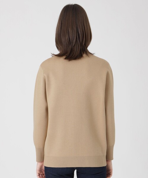 BLUE LABEL CRESTBRIDGE（ブルーレーベルクレストブリッジ）の「プレーンジャカードニットカーディガン（カーディガン/ボレロ・レディース・ベージュ系その他4・38）」の3枚目の写真