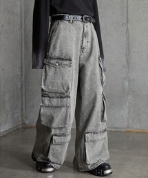 SERACE | 【SERACE】Super wide vintage denim parachute cargo pants / スーパーワイドヴィンテージデニムパラシュートカーゴパンツ(デニムパンツ)