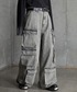 SERACE（セラス）の「【SERACE】Super wide vintage denim parachute cargo pants / スーパーワイドヴィンテージデニムパラシュートカーゴパンツ（デニムパンツ・L）」