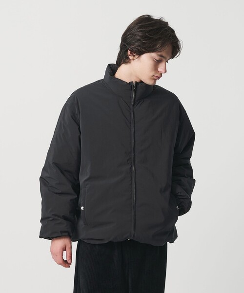 MONKEY TIME(モンキータイム)の「パデッド ツイル レイヤードフード ジャケット -撥水機能-(ブルゾン・メンズ・ダークグレー/ブラック・S/M/L/XL)」の7枚目の写真