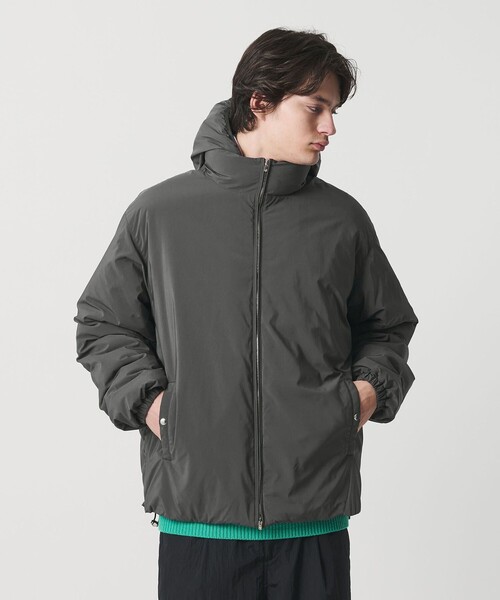 MONKEY TIME(モンキータイム)の「パデッド ツイル レイヤードフード ジャケット -撥水機能-(ブルゾン・メンズ・ダークグレー/ブラック・S/M/L/XL)」の15枚目の写真