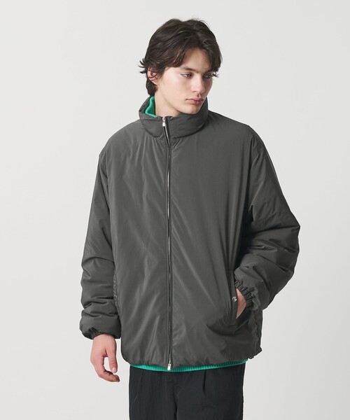 MONKEY TIME(モンキータイム)の「パデッド ツイル レイヤードフード ジャケット -撥水機能-(ブルゾン・メンズ・ダークグレー/ブラック・S/M/L/XL)」の18枚目の写真