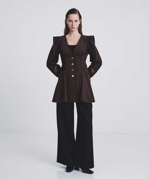 フェティコ　FETICO LACE-PANELED JACKET ジャケット FETICO/フェティコ】別注 LACE-PANELED JACKET/レースパネル