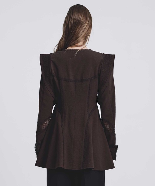 FETICO/フェティコ】別注 LACE-PANELED JACKET/レースパネルジャケット