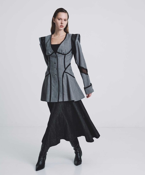 フェティコ FETICO LACE-PANELED JACKET ジャケット FETICO/フェティコ