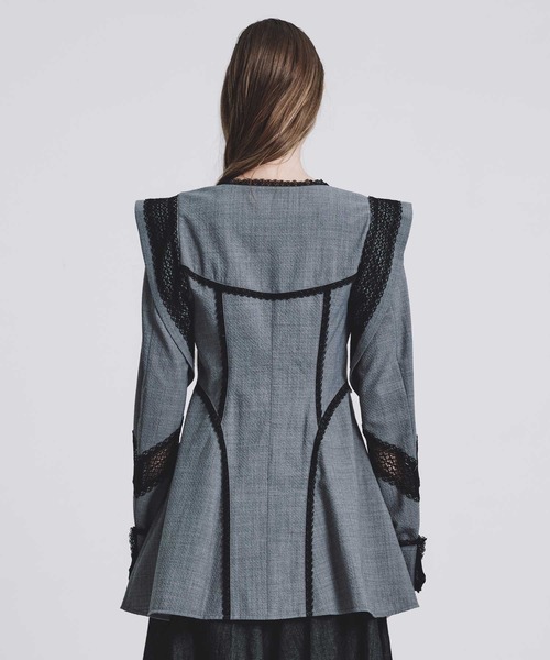 FETICO/フェティコ】別注 LACE-PANELED JACKET/レースパネルジャケット