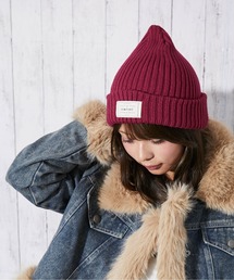 ピンクビーニー ニットキャップ/ビーニー（ピンク/桃色系）ファッション通販