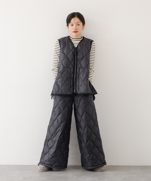 abahouse mavie（アバハウスマヴィ）の「【TAION】 Wジップ ダウンベスト（ダウンベスト・レディース・ブラック/セージグリーン・フリー）」の12枚目の写真