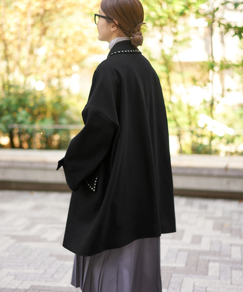 IENA（イエナ）の「MACKINTOSH/マッキントッシュ HUMBIE STUDS MB コート L252MO1158F2KS（その他アウター・レディース・ブラック/グリーン・36/38）」の10枚目の写真