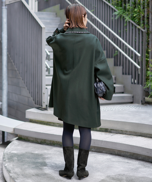 IENA（イエナ）の「MACKINTOSH/マッキントッシュ HUMBIE STUDS MB コート L252MO1158F2KS（その他アウター・レディース・ブラック/グリーン・36/38）」の16枚目の写真