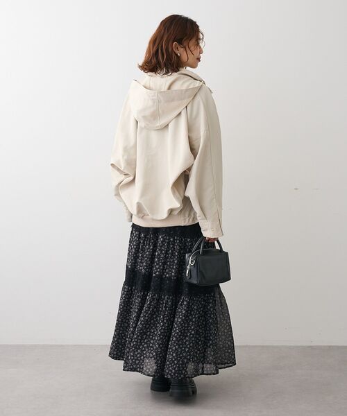 Green　Parks（グリーンパークス）の「コクーンマウンテンパーカー（マウンテンパーカー・レディース・ライトベージュ/ダークネイビー/ブラウン・FREE）」の7枚目の写真