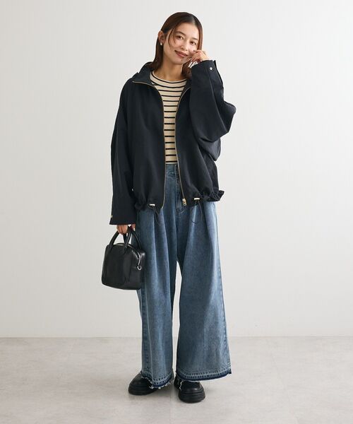 Green　Parks（グリーンパークス）の「コクーンマウンテンパーカー（マウンテンパーカー・レディース・ライトベージュ/ダークネイビー/ブラウン・FREE）」の12枚目の写真