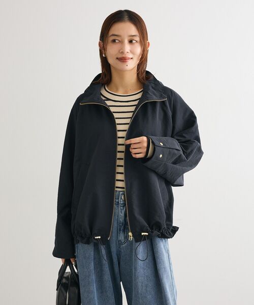 Green　Parks（グリーンパークス）の「コクーンマウンテンパーカー（マウンテンパーカー・レディース・ライトベージュ/ダークネイビー/ブラウン・FREE）」の14枚目の写真