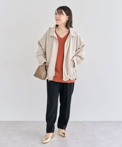 Green　Parks（グリーンパークス）の「コクーンマウンテンパーカー（マウンテンパーカー・レディース・ライトベージュ/ダークネイビー/ブラウン・FREE）」の17枚目の写真