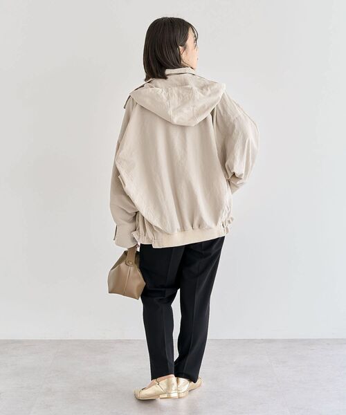 Green　Parks（グリーンパークス）の「コクーンマウンテンパーカー（マウンテンパーカー・レディース・ライトベージュ/ダークネイビー/ブラウン・FREE）」の19枚目の写真