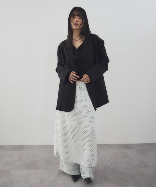 HANNE（アン）の「シアードットレイヤードパンツ（その他パンツ・レディース・ブラック/ホワイト・S/M）」の16枚目の写真