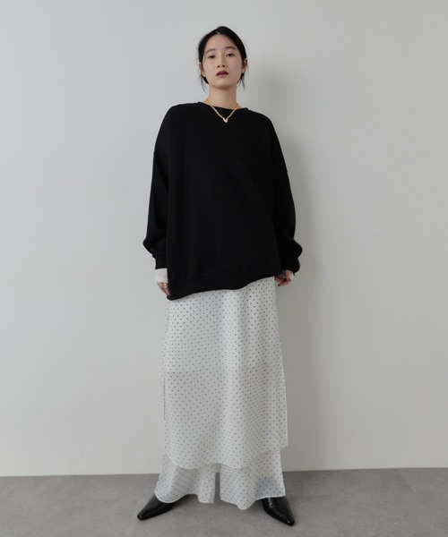 HANNE（アン）の「シアードットレイヤードパンツ（その他パンツ・レディース・ブラック/ホワイト・S/M）」の21枚目の写真