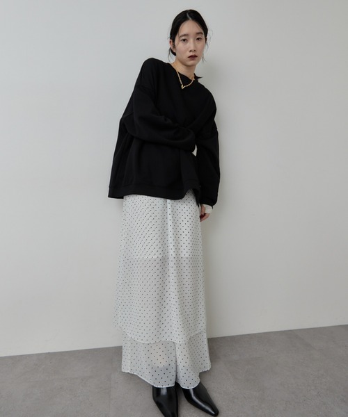 HANNE（アン）の「シアードットレイヤードパンツ（その他パンツ・レディース・ブラック/ホワイト・S/M）」の20枚目の写真