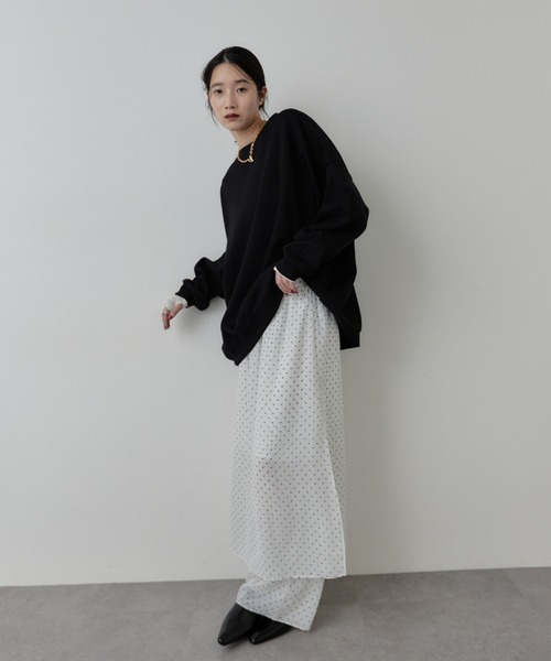 HANNE（アン）の「シアードットレイヤードパンツ（その他パンツ・レディース・ブラック/ホワイト・S/M）」の22枚目の写真