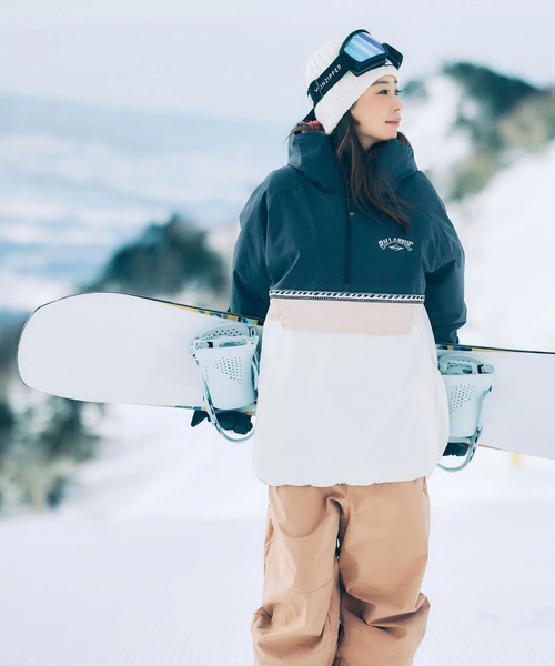 BILLABONG スノーボードパンツ 水色 10K防水　メンズL ビラボン スノーボードウェア セット Lサイズ ブラック×カーキ