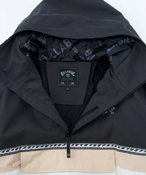 BILLABONG(ビラボン)の「BILLABONG ウィメンズ ANORAK JACKET スノージャケット 【25-26SNOWモデル】/ビラボンスキースノーボードウェア(ジャケット)(その他アウター・レディース・ブラック・SMALL/MEDIUM/LARGE)」の8枚目の写真