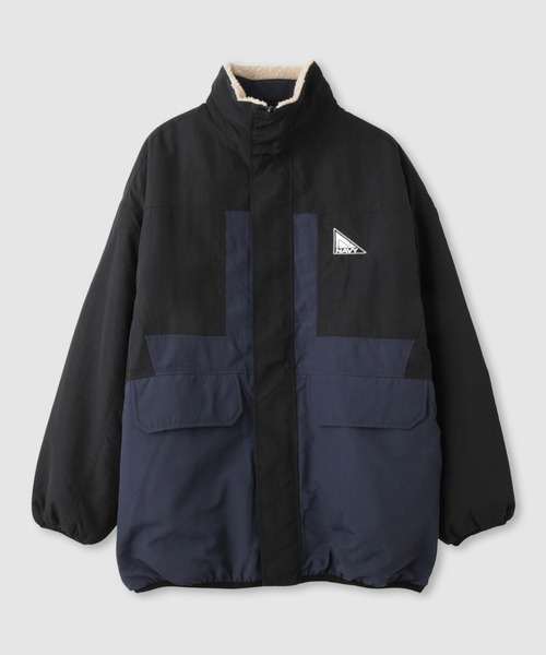 NAVY(ネイビー)の「nAvy 裏ボアリバーシブルブルゾン(ブルゾン・レディース・ネイビー系/ブラック×ブラック/ベージュ×ブラック・S/L/M)」の3枚目の写真