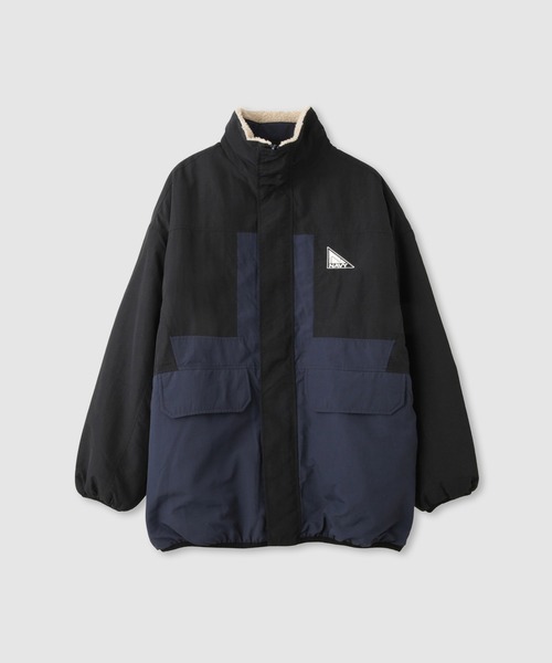 NAVY(ネイビー)の「nAvy 裏ボアリバーシブルブルゾン(ブルゾン・レディース・ネイビー系/ブラック×ブラック/ベージュ×ブラック・S/L/M)」の8枚目の写真